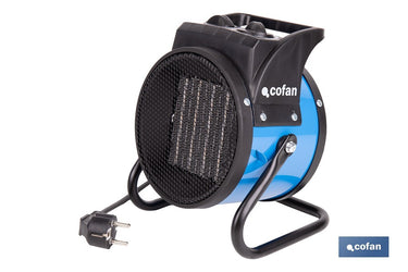 Cofan – Calefactor Cerámico Industrial Portátil | 2000W | Termostato Ajustable | Silencioso y Seguro